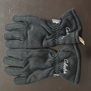 Cabelas Men's Black Winter Gloves